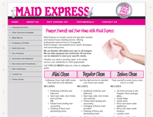 Tablet Screenshot of maidexpress.ca
